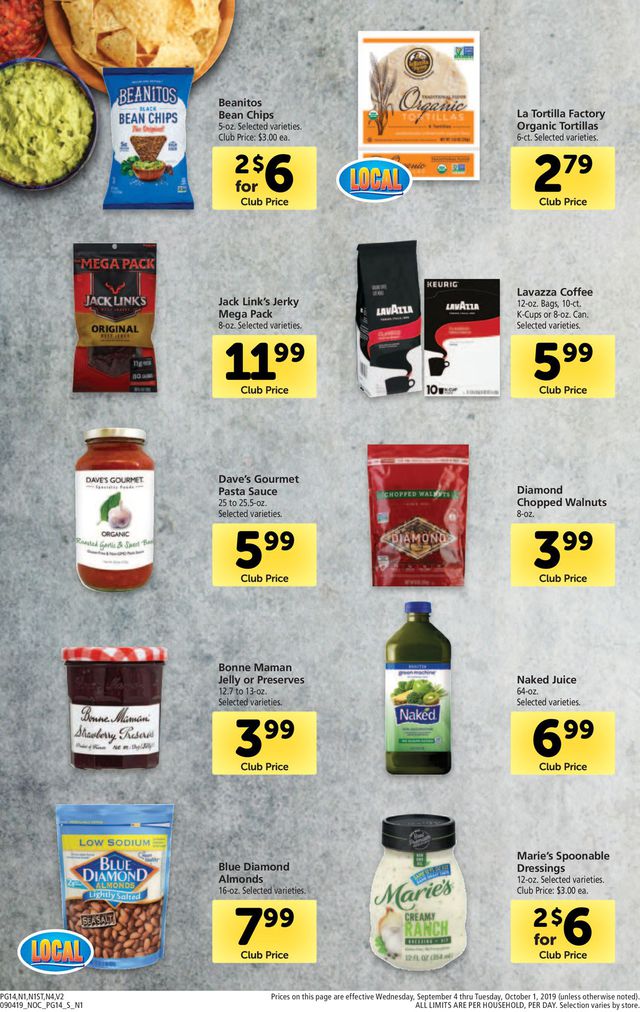 Safeway Ad from 09/04/2019