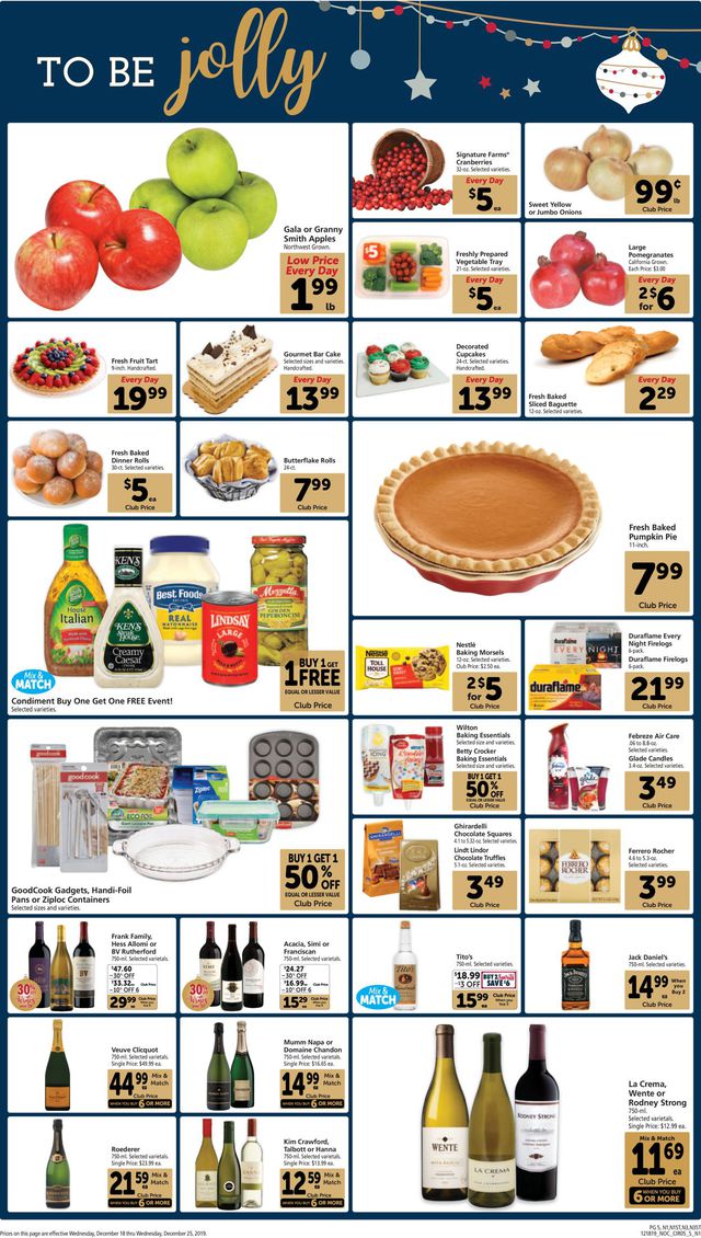 Safeway Ad from 12/18/2019