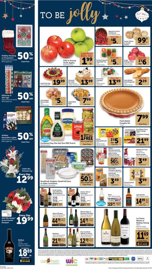 Safeway Ad from 12/21/2019