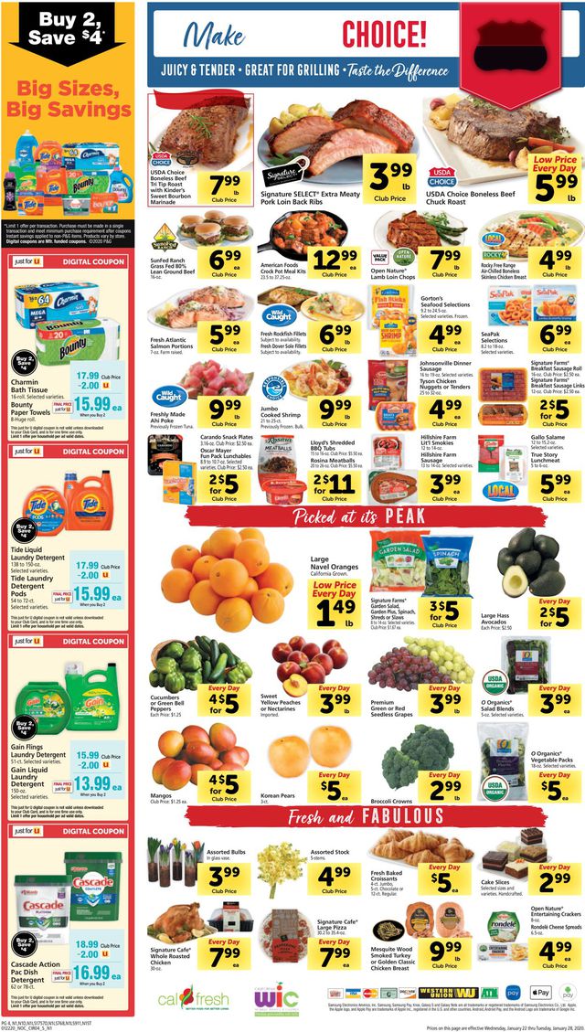 Safeway Ad from 01/22/2020