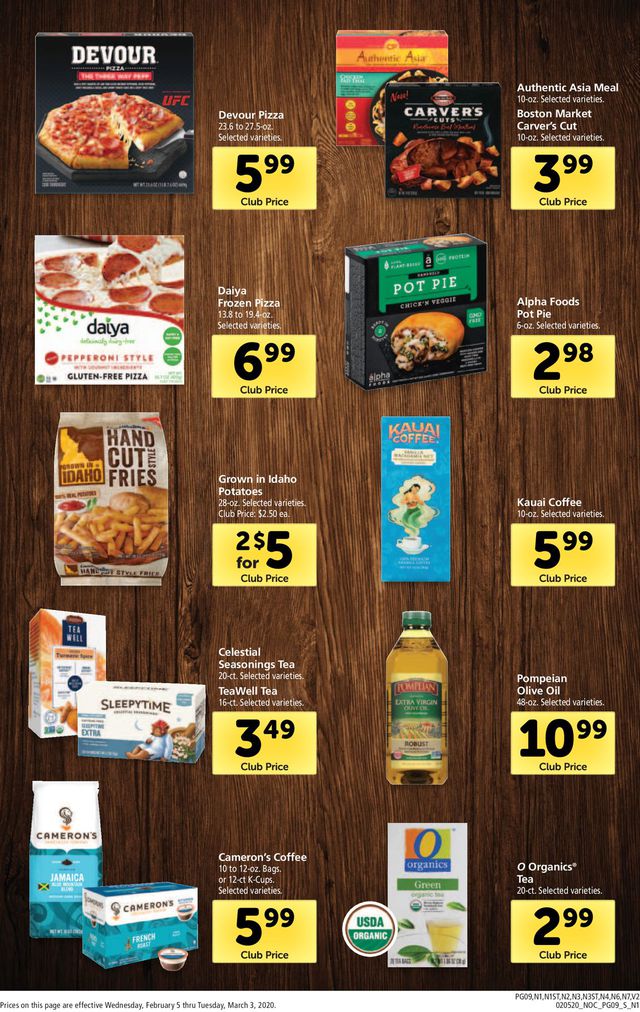 Safeway Ad from 02/05/2020
