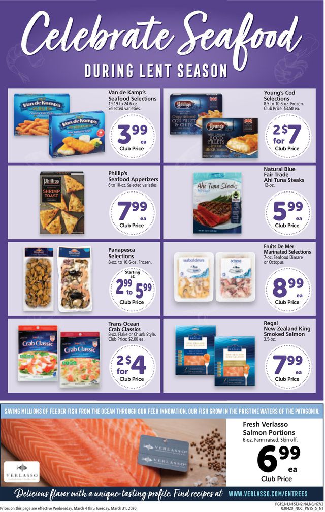 Safeway Ad from 03/04/2020