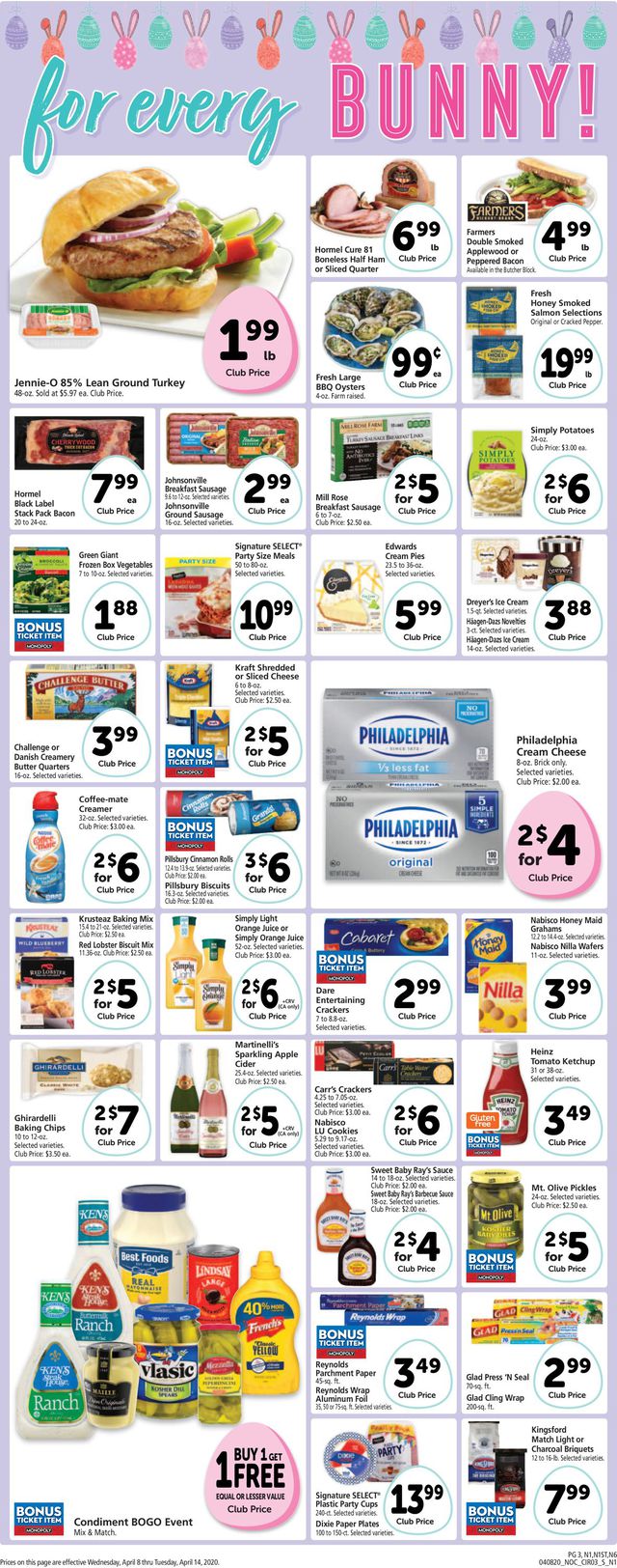 Safeway Ad from 04/08/2020