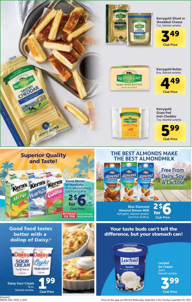 Safeway Ad from 09/02/2020
