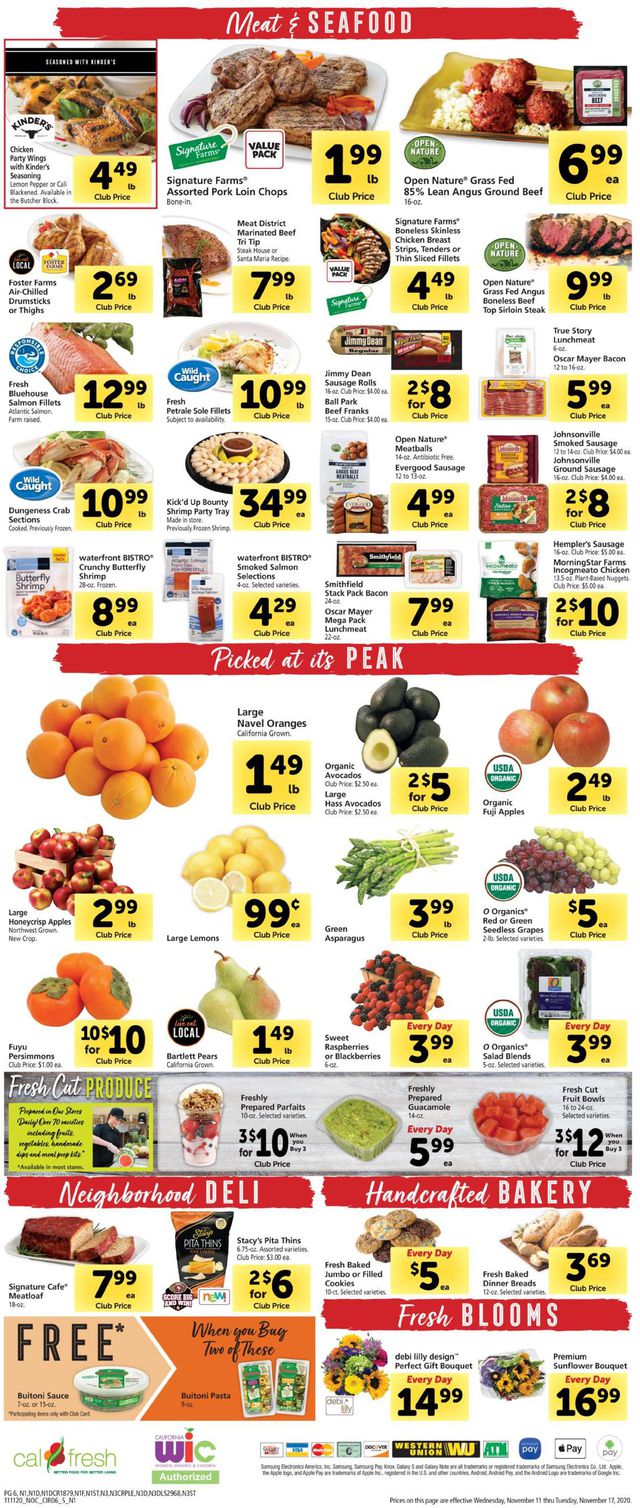 Safeway Ad from 11/11/2020