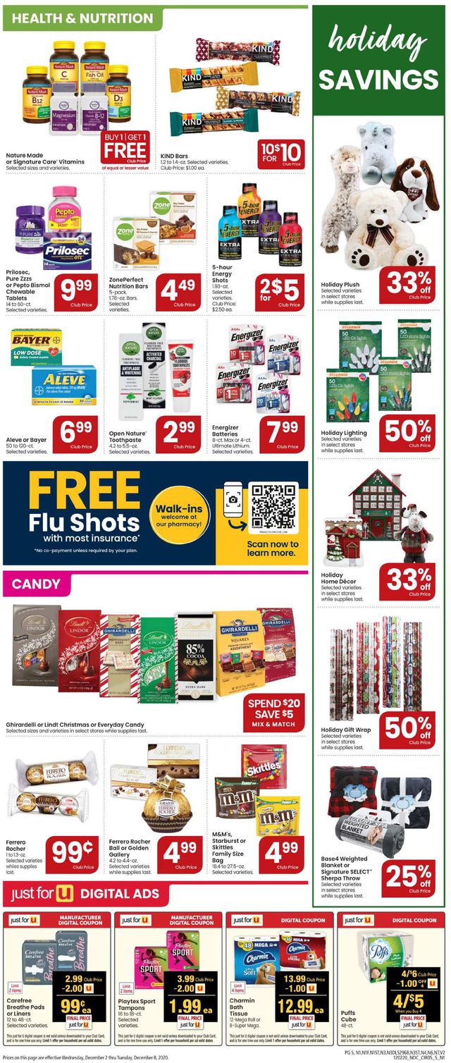 Safeway Ad from 12/02/2020