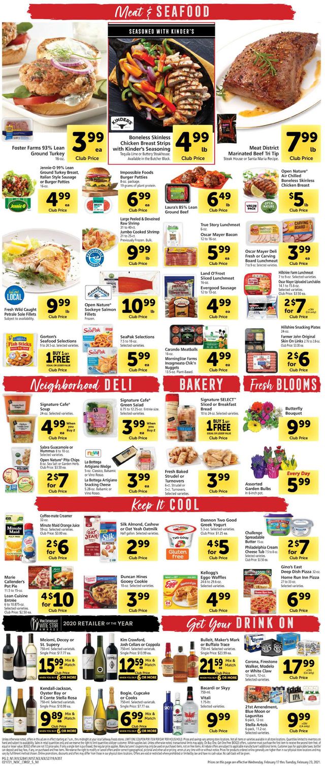 Safeway Ad from 02/17/2021