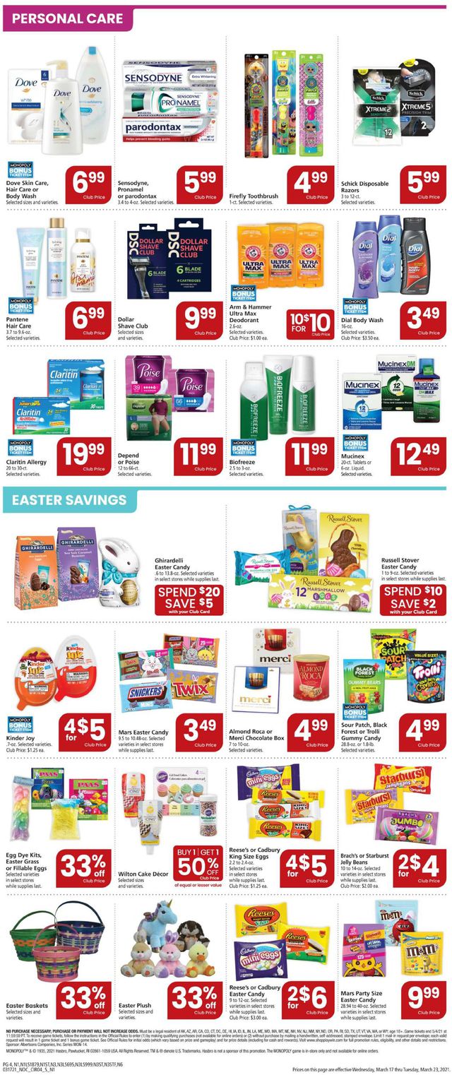 Safeway Ad from 03/17/2021