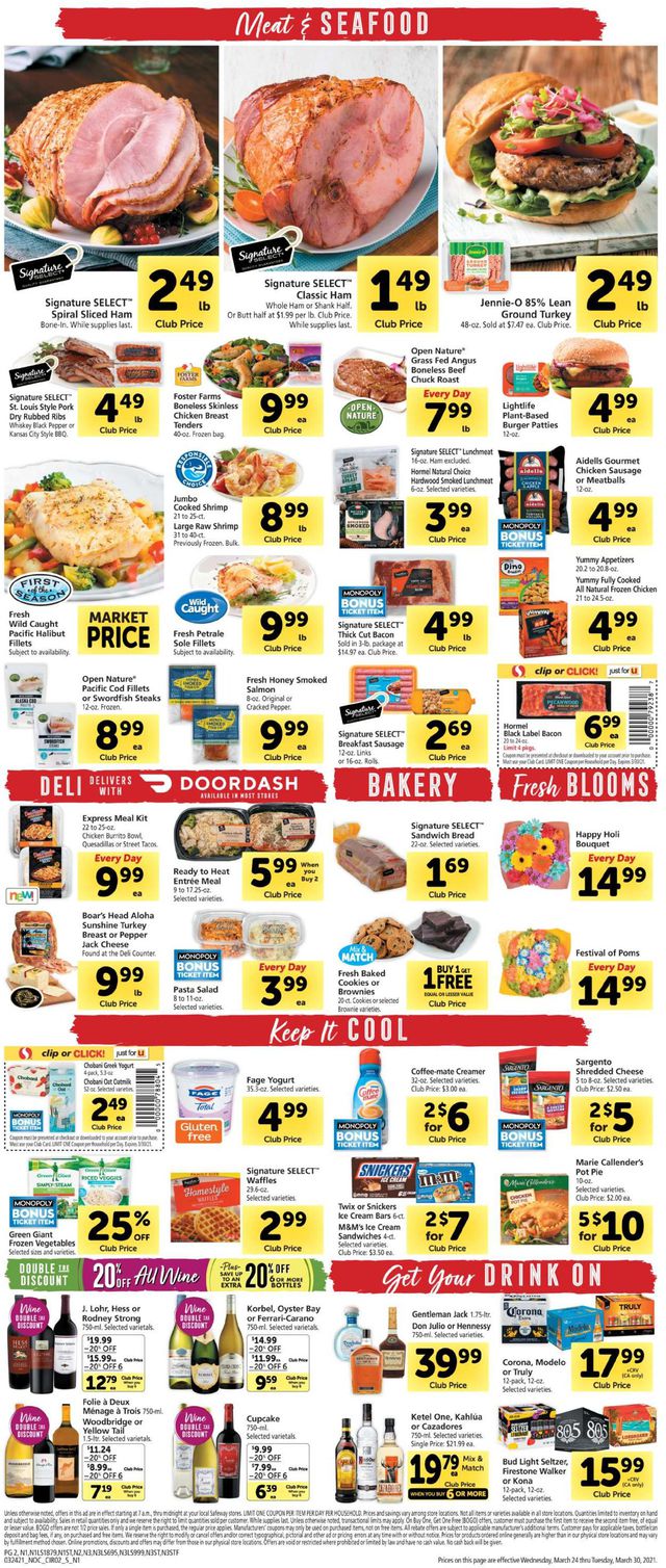 Safeway Ad from 03/24/2021