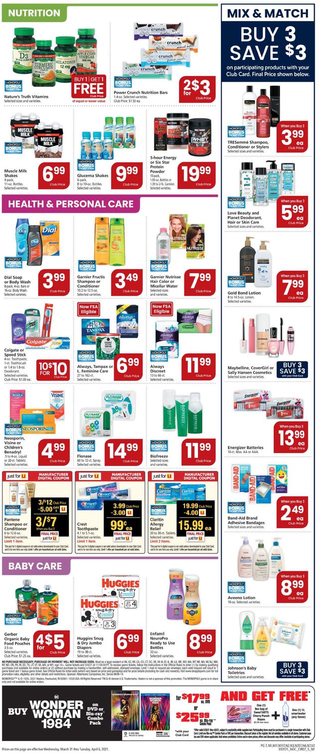 Safeway Ad from 03/31/2021