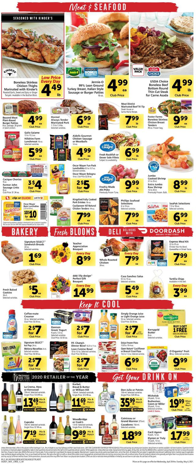 Safeway Ad from 04/28/2021