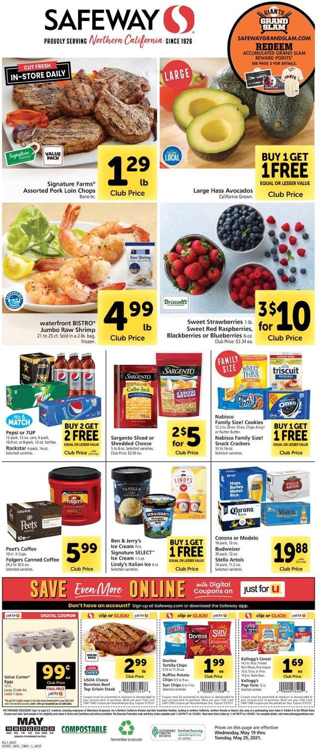 Safeway Ad from 05/19/2021