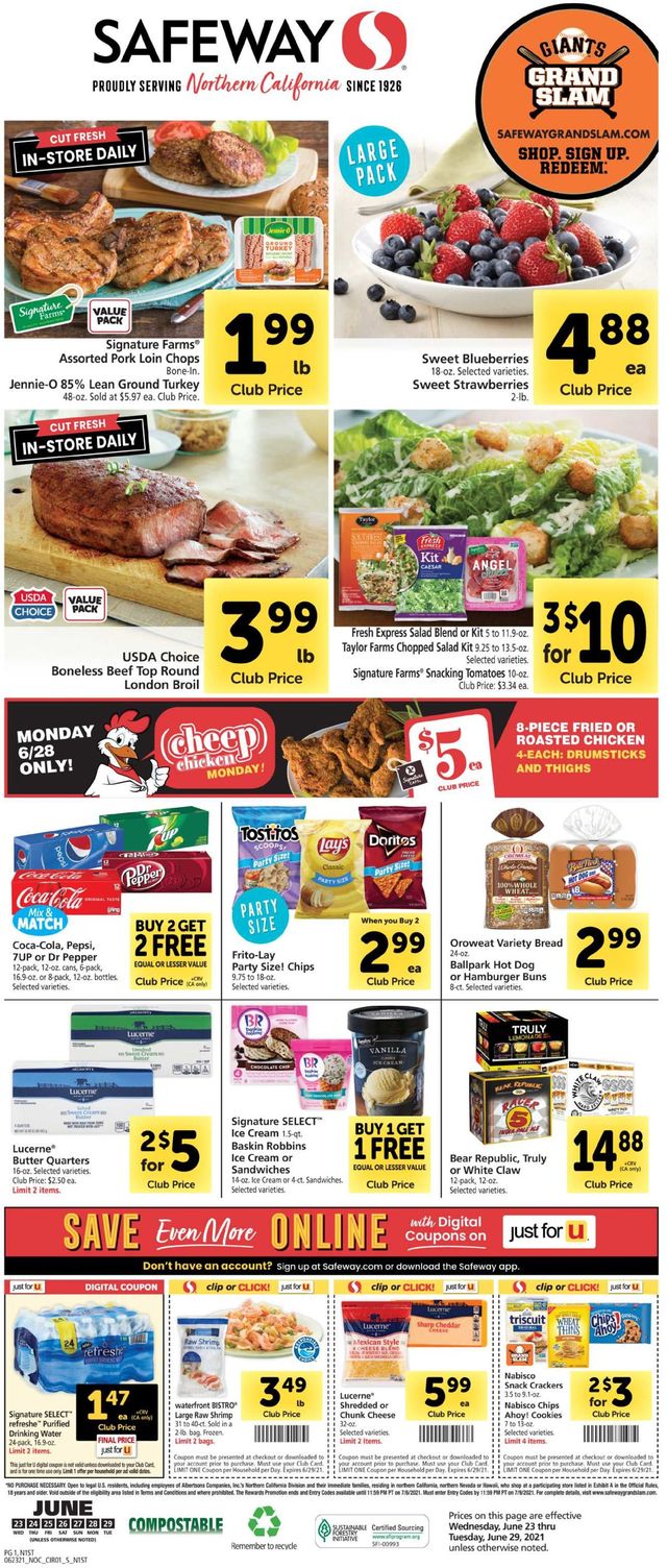 Safeway Ad from 06/23/2021