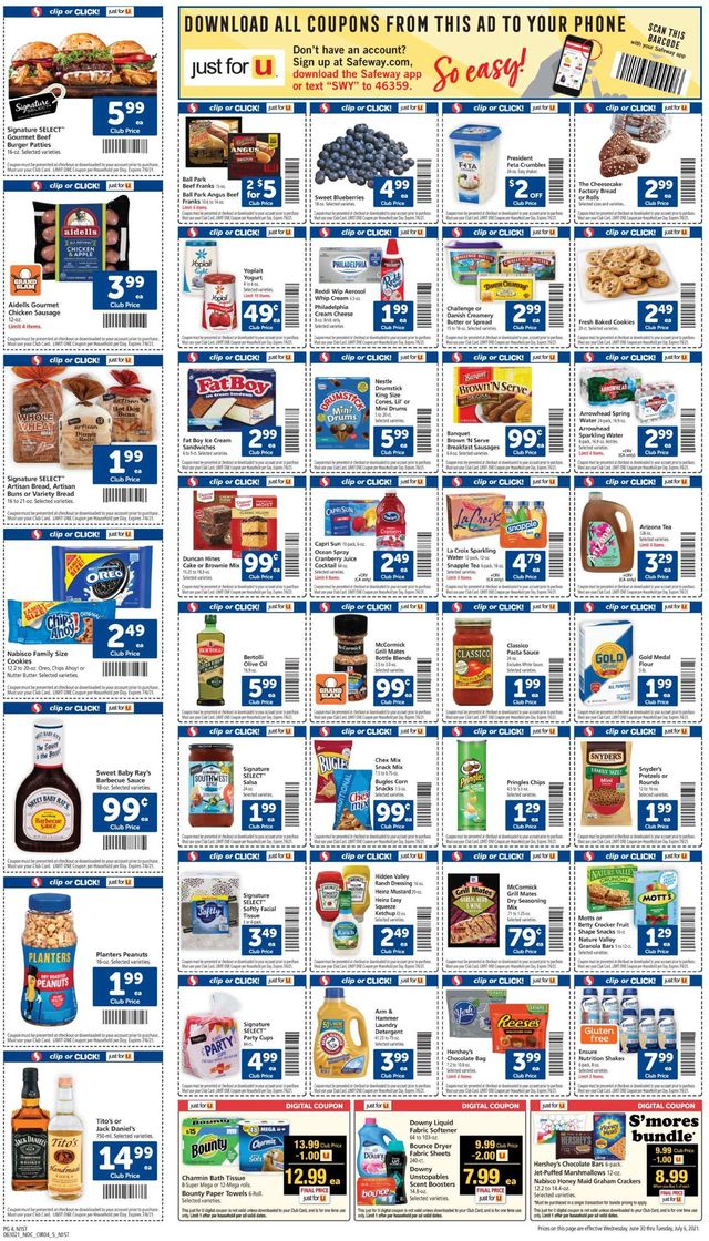 Safeway Ad from 06/30/2021