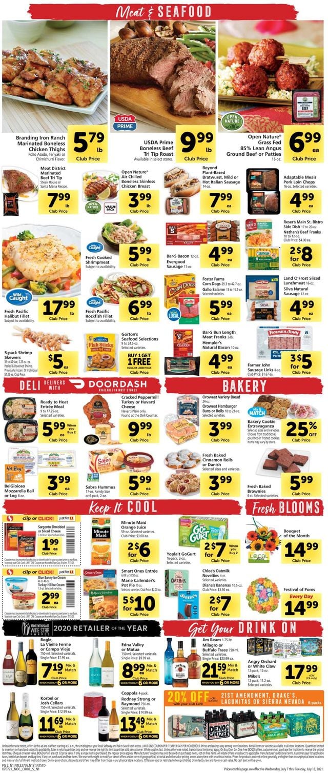 Safeway Ad from 07/07/2021