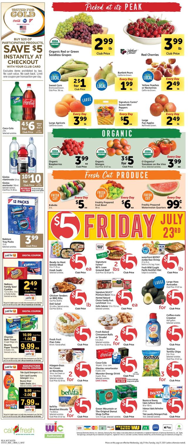 Safeway Ad from 07/21/2021