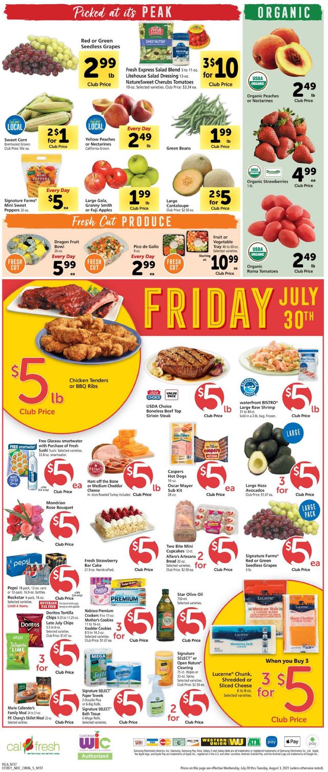 Safeway Ad from 07/28/2021