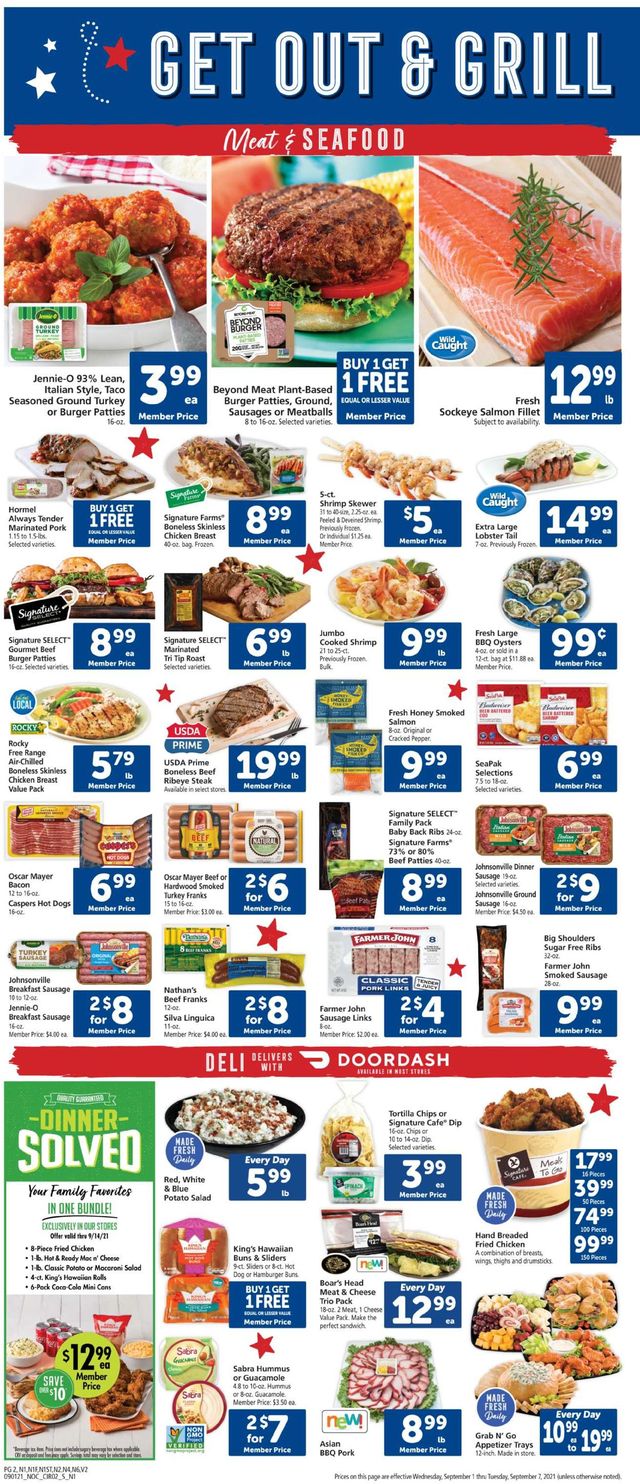 Safeway Ad from 09/01/2021