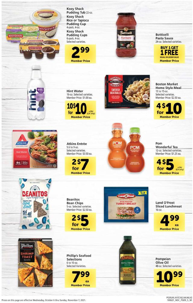 Safeway Ad from 10/06/2021