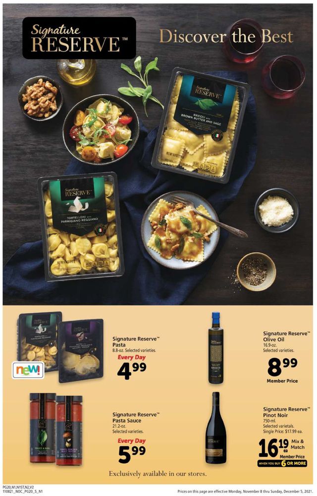 Safeway Ad from 11/08/2021