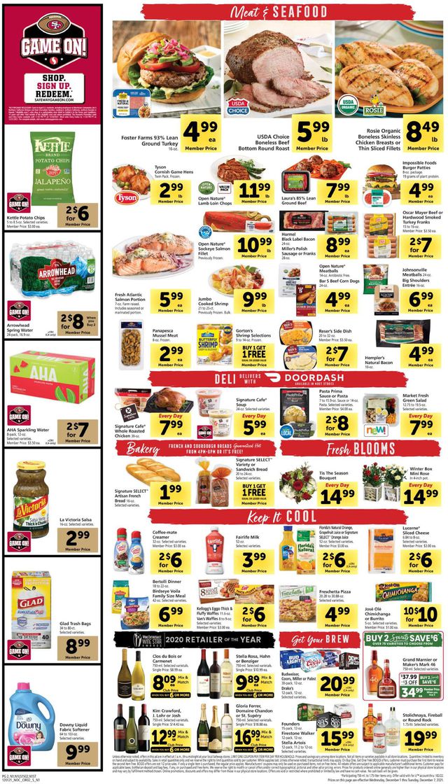 Safeway Ad from 12/01/2021