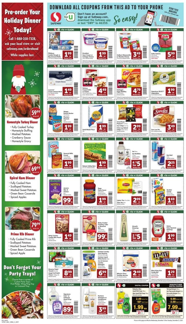 Safeway Ad from 12/15/2021