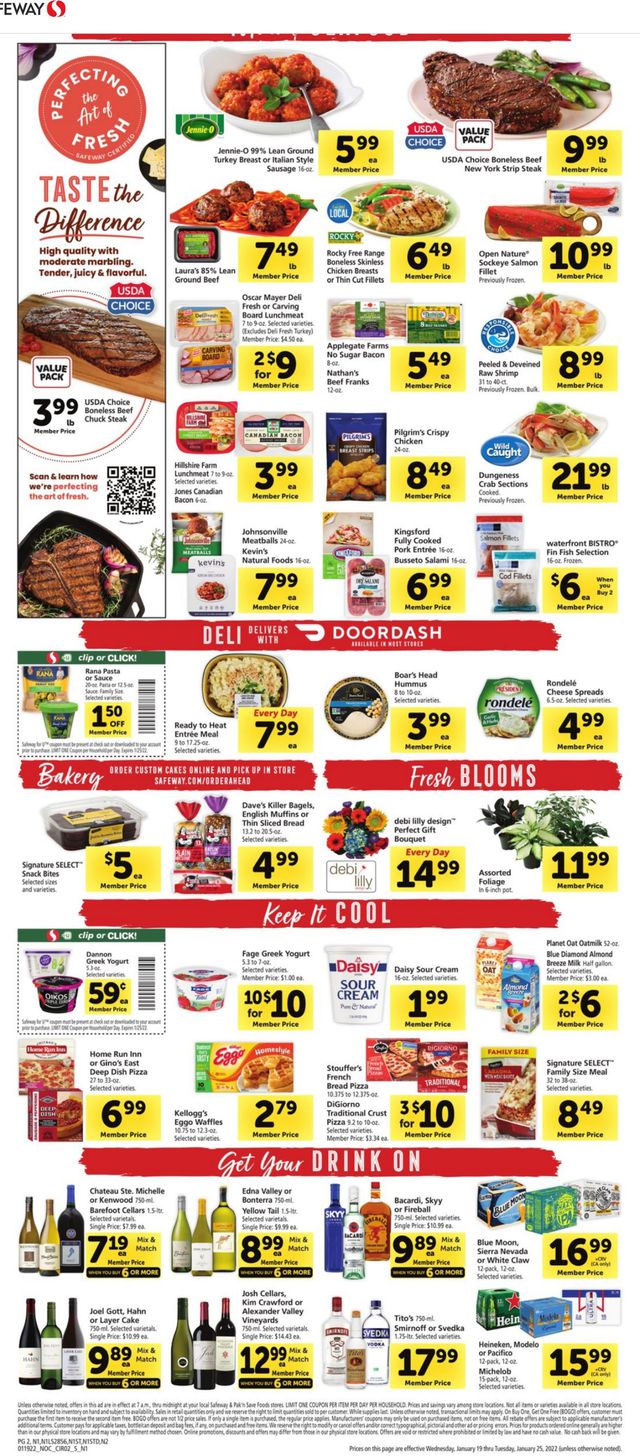 Safeway Ad from 01/19/2022