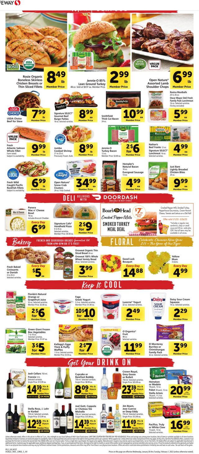 Safeway Ad from 01/26/2022