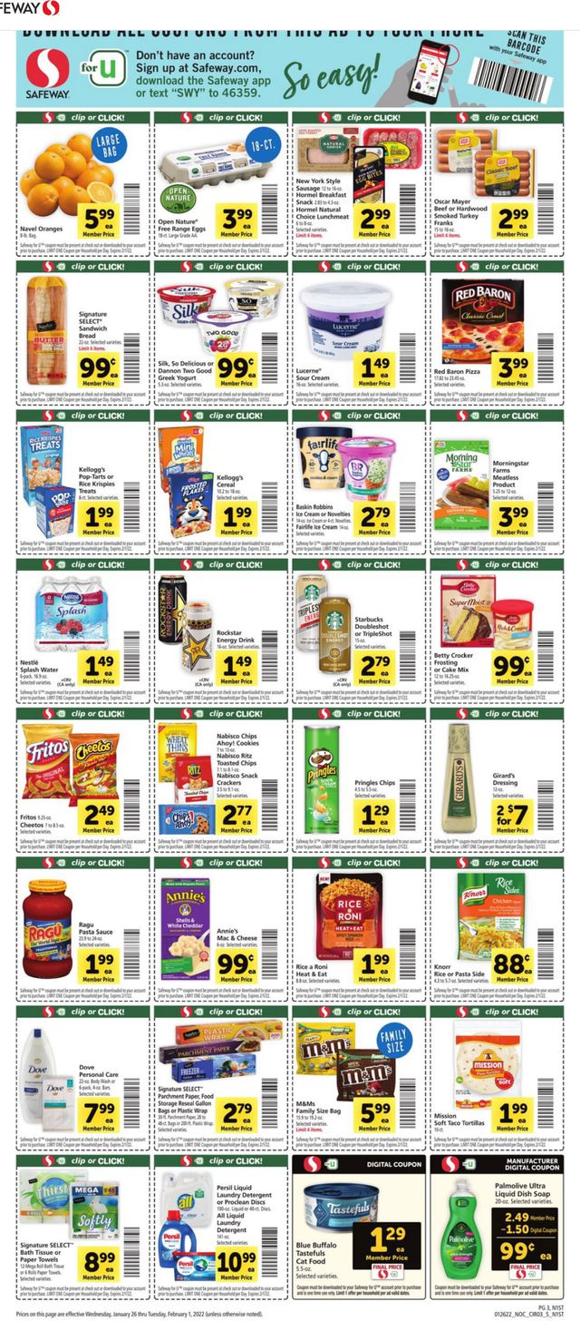 Safeway Ad from 01/26/2022