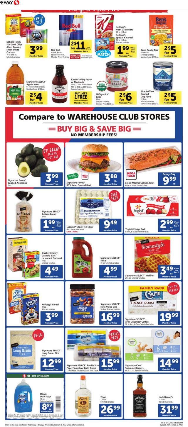 Safeway Ad from 02/02/2022
