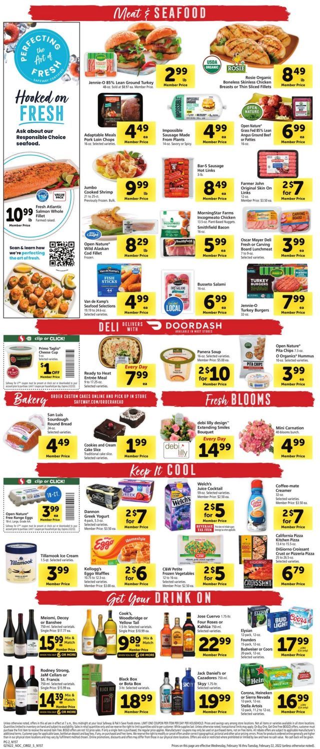 Safeway Ad from 02/16/2022