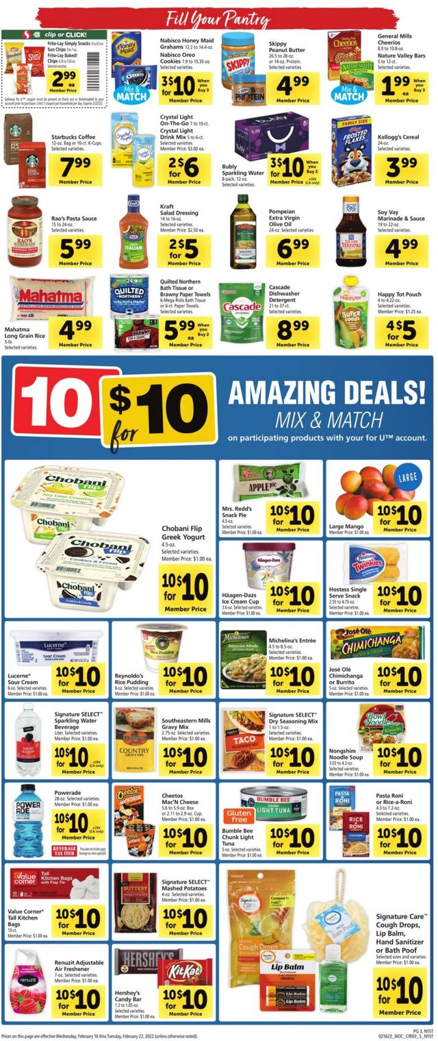 Safeway Ad from 02/16/2022