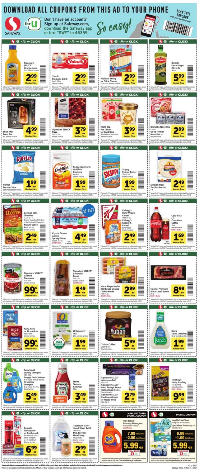 Safeway Ad from 03/23/2022