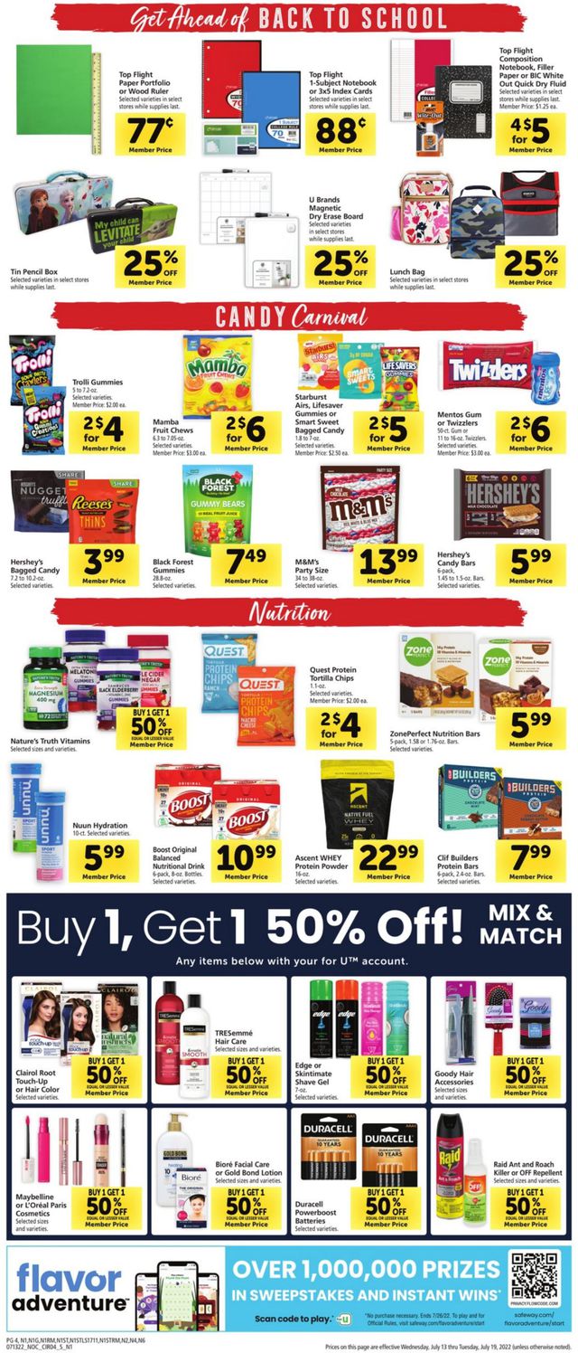 Safeway Ad from 07/13/2022