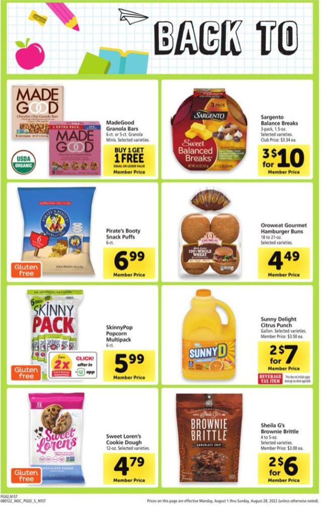 Safeway Ad from 08/01/2022