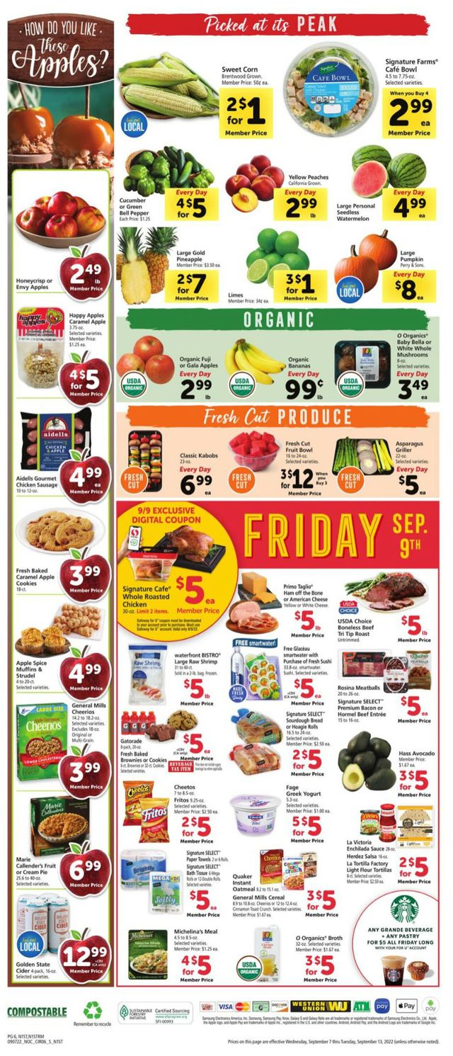 Safeway Ad from 09/07/2022