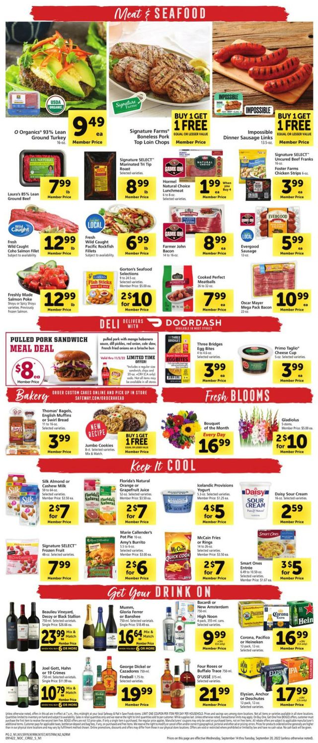 Safeway Ad from 09/14/2022