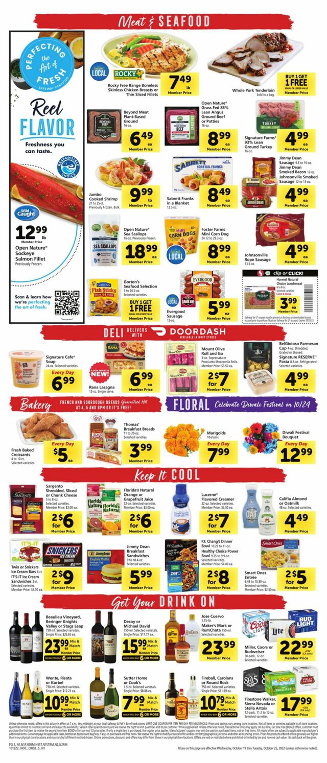 Safeway Ad from 10/19/2022