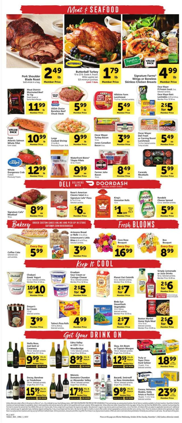 Safeway Ad from 10/26/2022