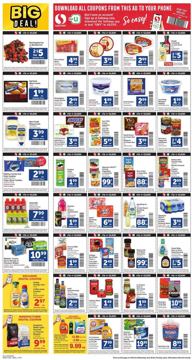 Safeway Ad from 06/28/2023