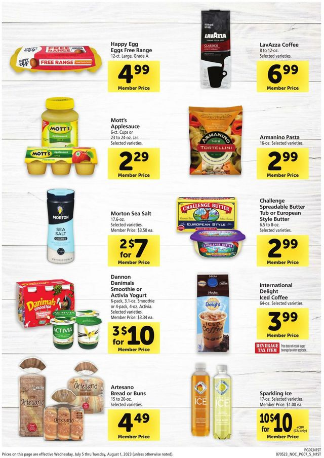 Safeway Ad from 07/05/2023