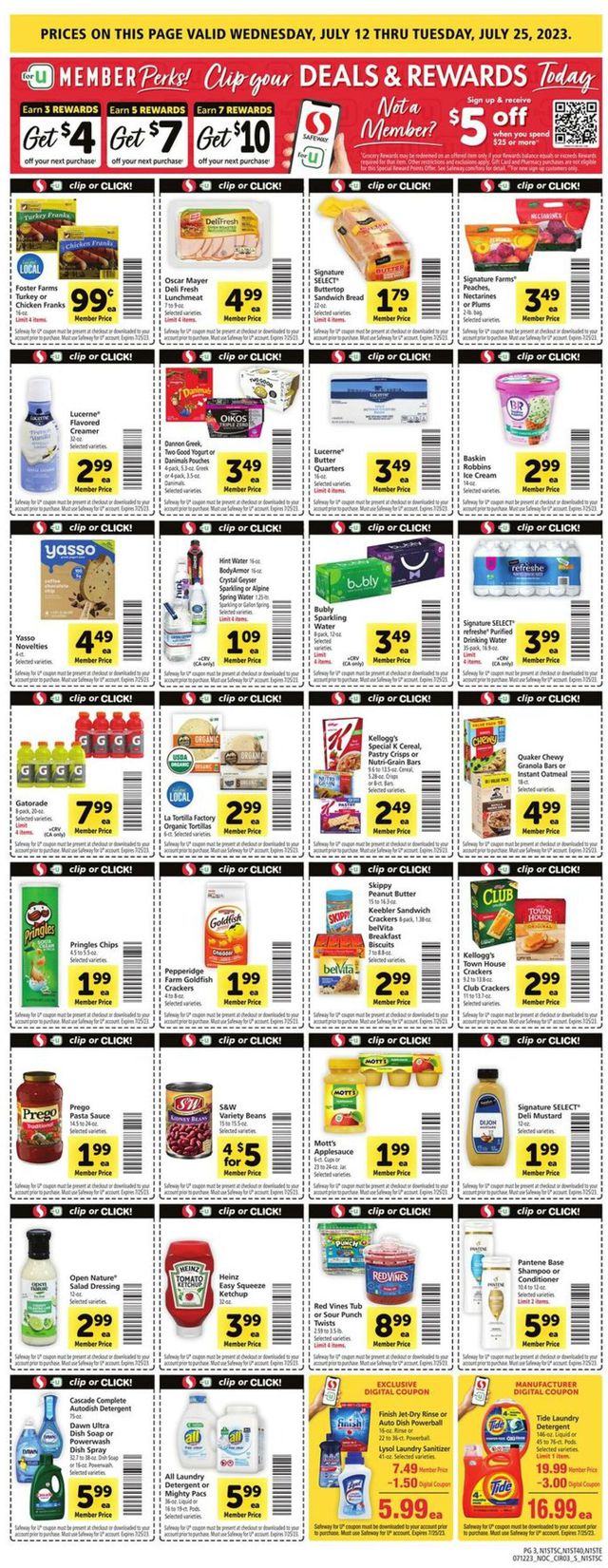 Safeway Ad from 07/12/2023