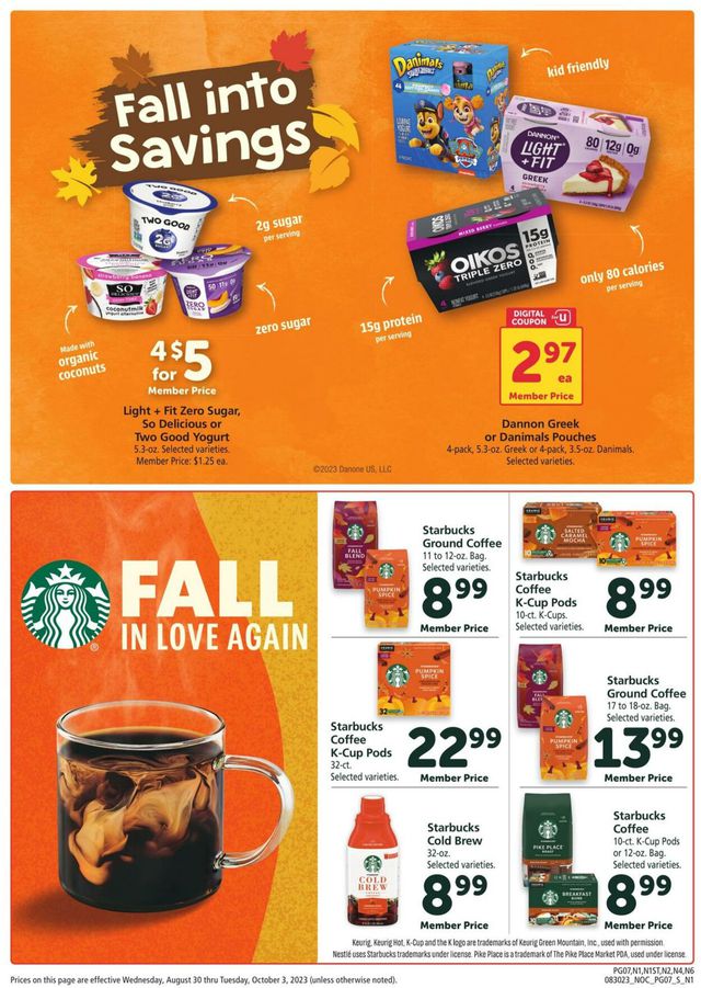 Safeway Ad from 08/30/2023