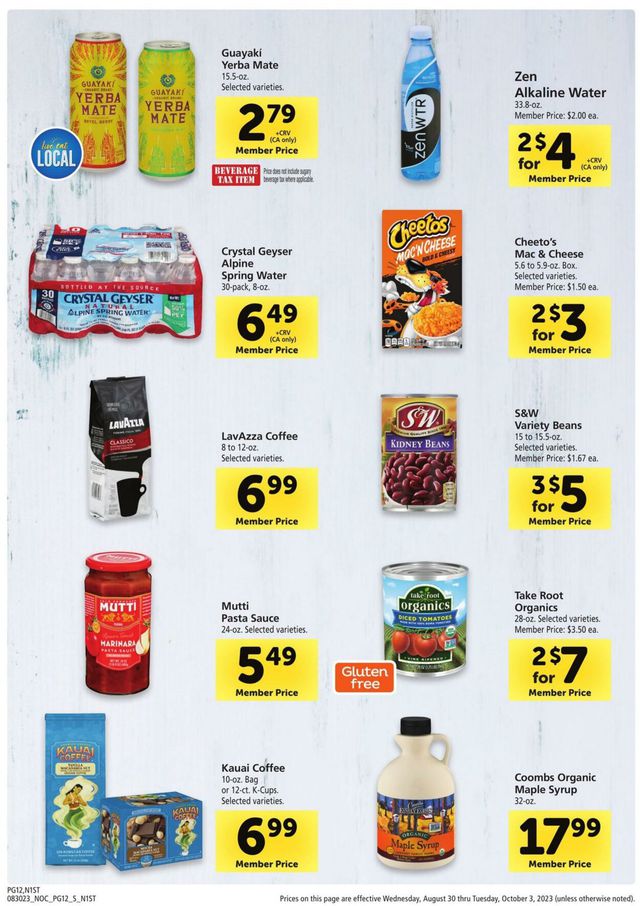Safeway Ad from 08/30/2023