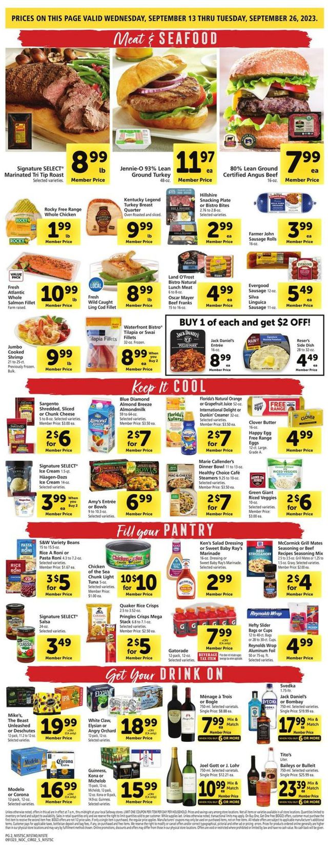 Safeway Ad from 09/13/2023