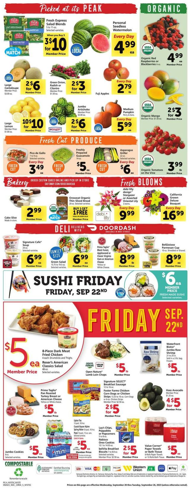 Safeway Ad from 09/20/2023