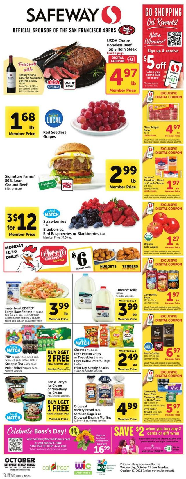 Safeway Ad from 10/11/2023