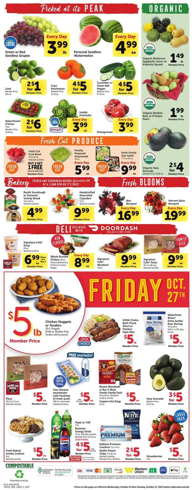 Safeway Ad from 10/25/2023