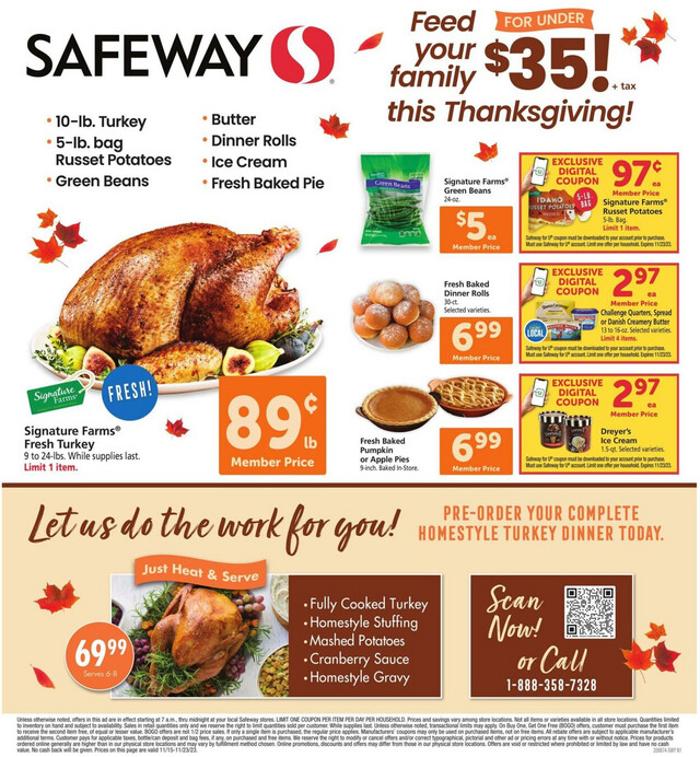 Safeway Ad from 11/15/2023