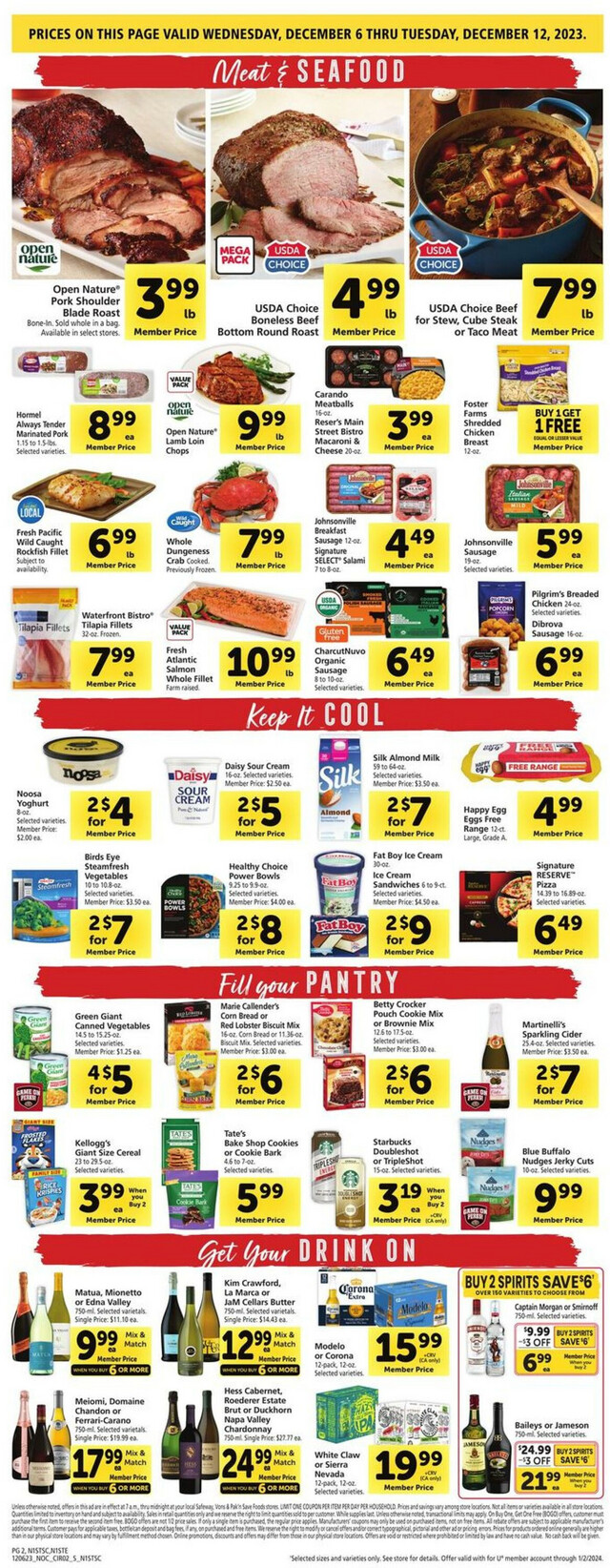 Safeway Ad from 12/06/2023